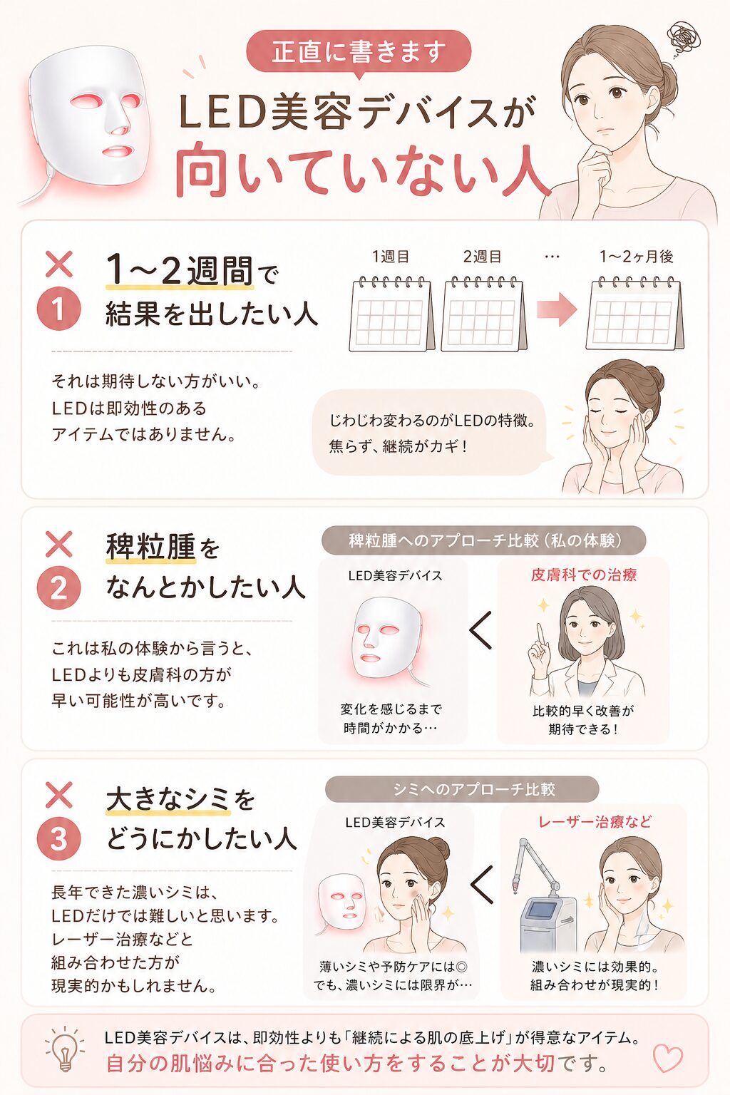 カレントボディLEDライトマスク向いてない人