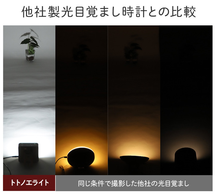 光目覚まし光の比較